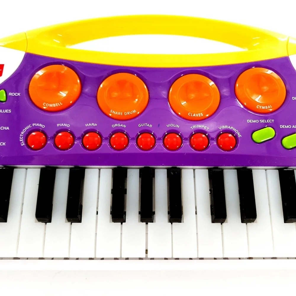 Fisher Price Teaching Keys Keyboard Kids Electronic Piano 32 Keys 380000 Tested